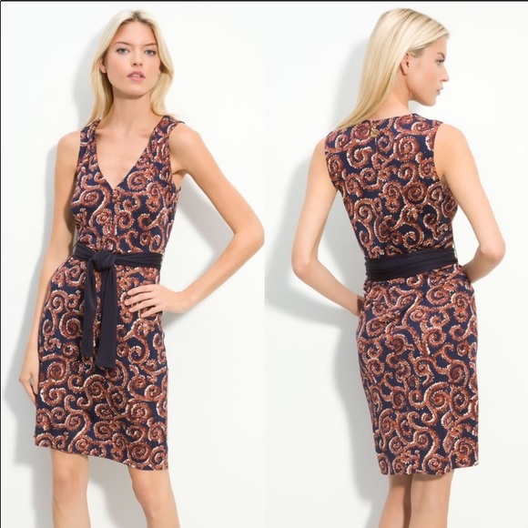 Tory Burch 100% Silk Sleeveless Dress Medium - Picture 3 of 12